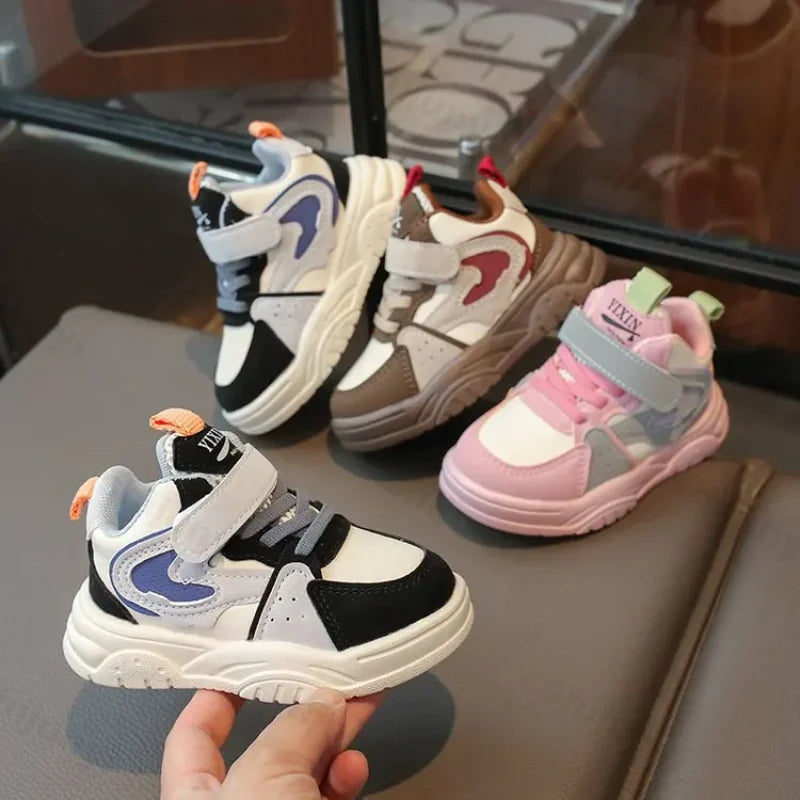 2025 Children Casual Breathable High-top Running Sneakers Girls Boys Kids Wear-resistant Light Shoes Baby Non-slip Toddler Shoes
