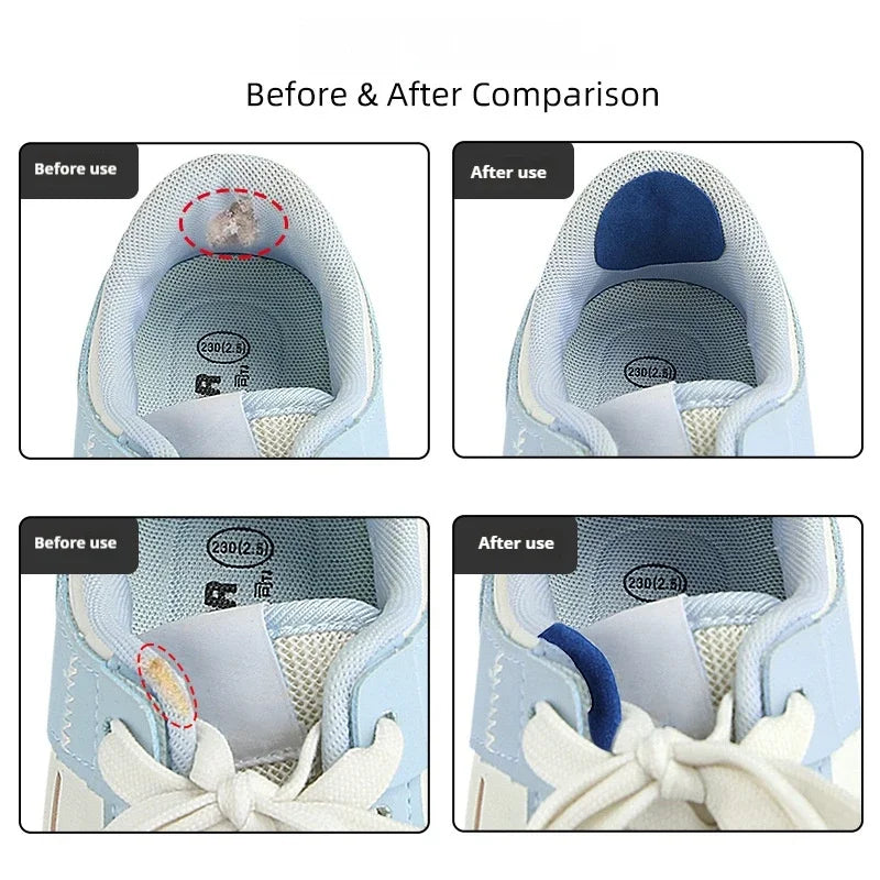 6pcs Sports Shoe Patches for Damaged Side Edges Inner Lining & Heel Wear - Shoe Repair Stickers for Extended Footwear Life