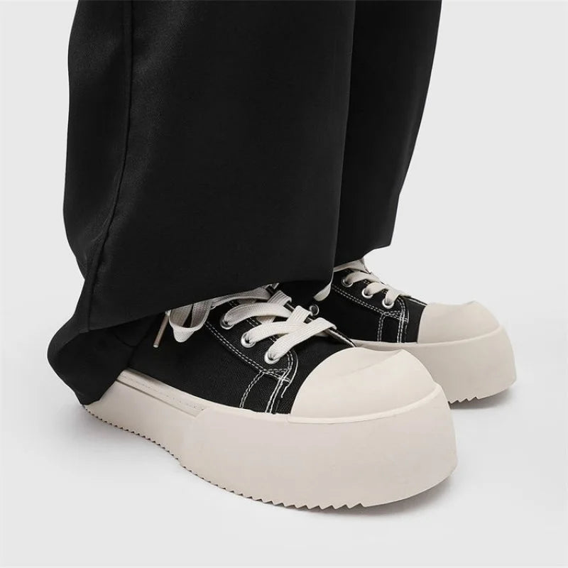 2025 New Arrival Women's Retro Canvas Platform Sneakers Classic Casual Heightening All-Match Non-Slip Shoes
