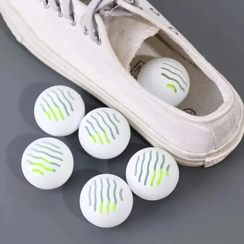 6Pcs Deodorizer Freshener Balls Sneaker Deodorizer Ball Long-lasting Aromatic For Footwear Bag Shoe Closet Toilet Deodorization