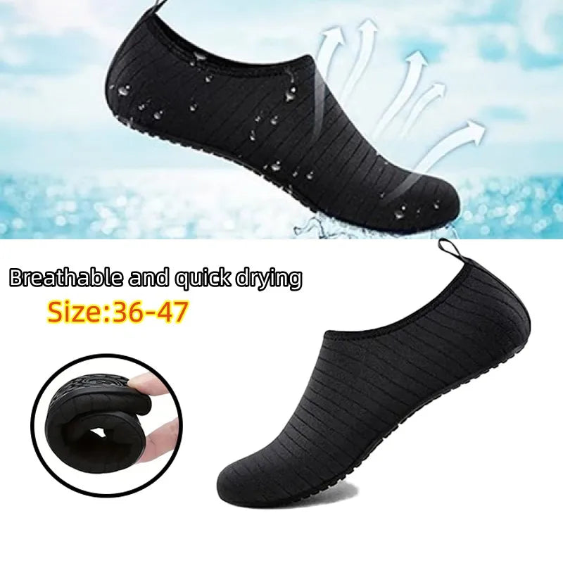 2024 New Beach Water Shoes Unisex Beach Quick-Drying Breathable Swimming Slippers Summer Anti-slip Casual Sports Water Sneakers