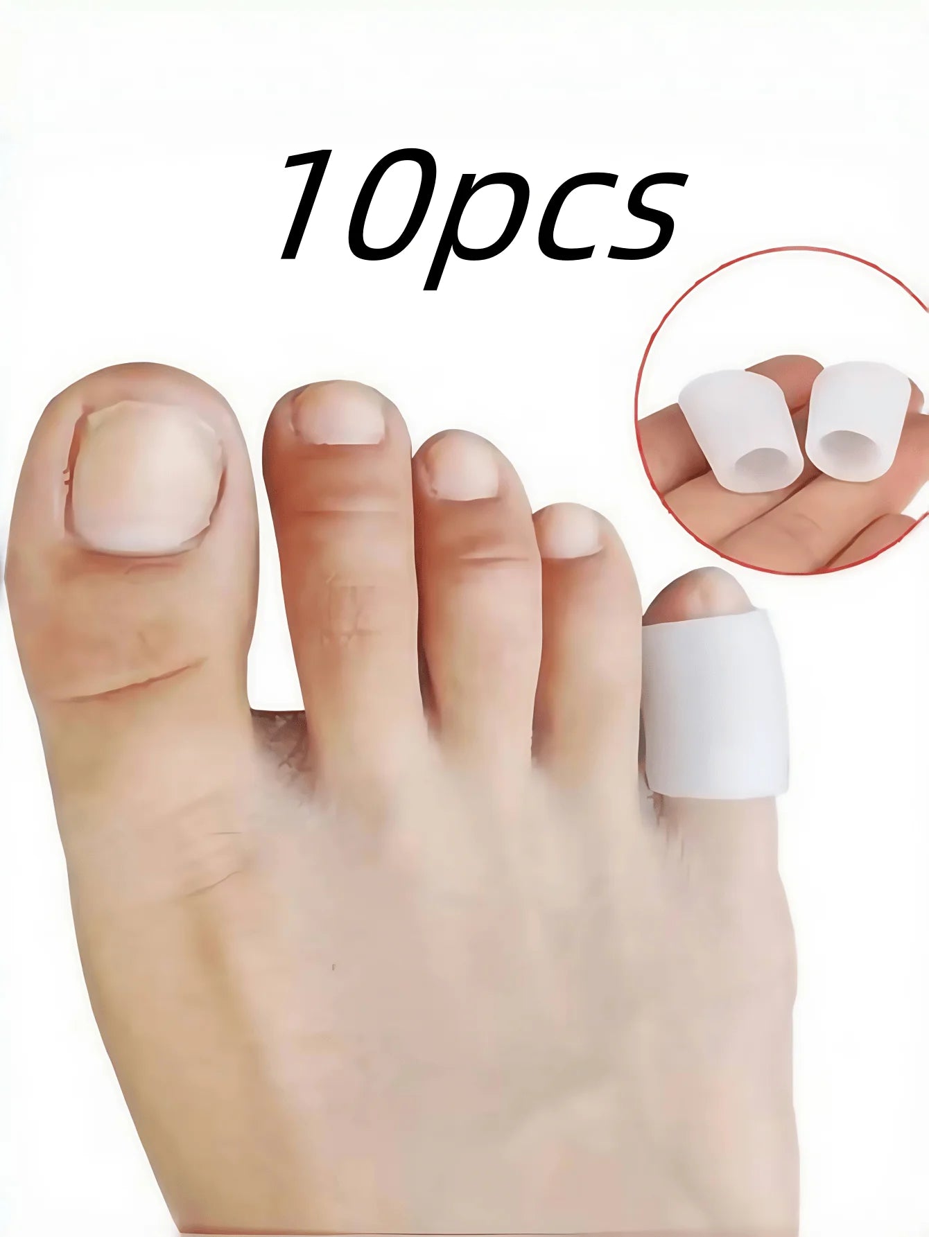 20 Toe Protectors For Walking, Relieve Painful Friction, Prevents Corns Blisters Suitable For high Heel, Sneaker, Casual Leather