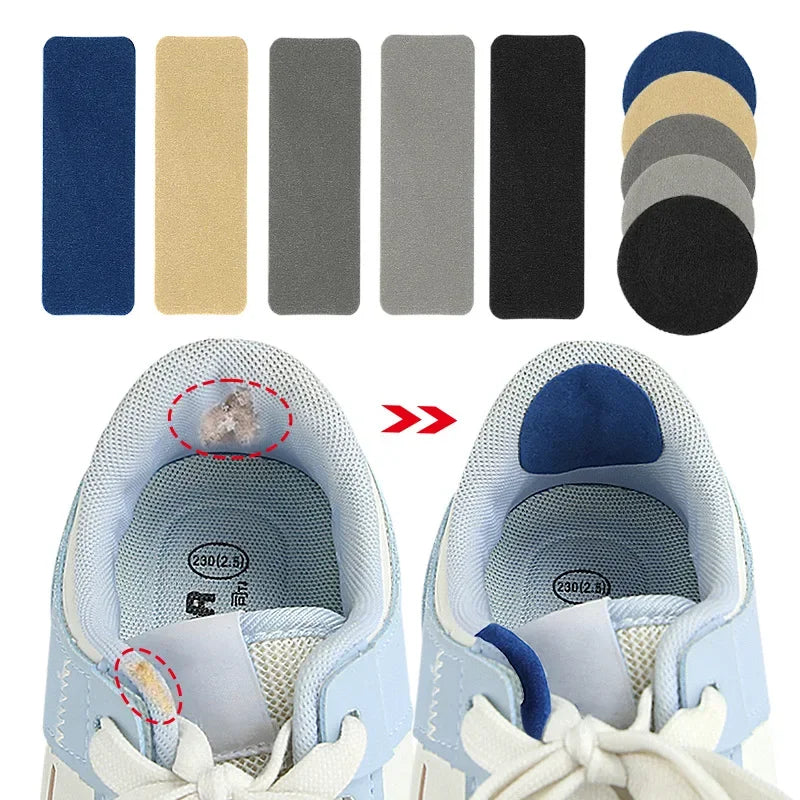 6pcs Sports Shoe Patches for Damaged Side Edges Inner Lining & Heel Wear - Shoe Repair Stickers for Extended Footwear Life
