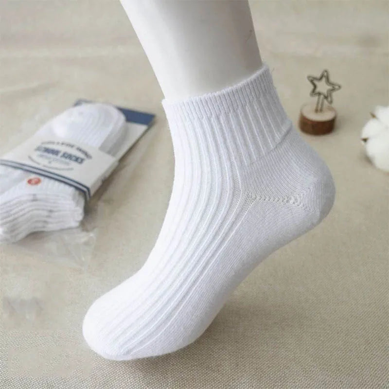 1Pair Solid Color Socks for Boy Girl Spring Summer Middle Tube Socks 1-4Year Kids Sport Socks Soft Cotton Casual Baby Footwear