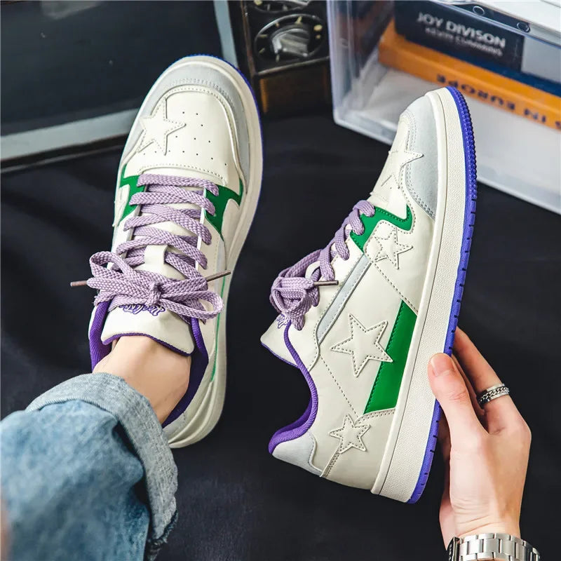 2024 Autumn Thick Soles with Niche Original Fashion Shoes Casual Increase Hong Kong Style Board Shoes Men Sneakers