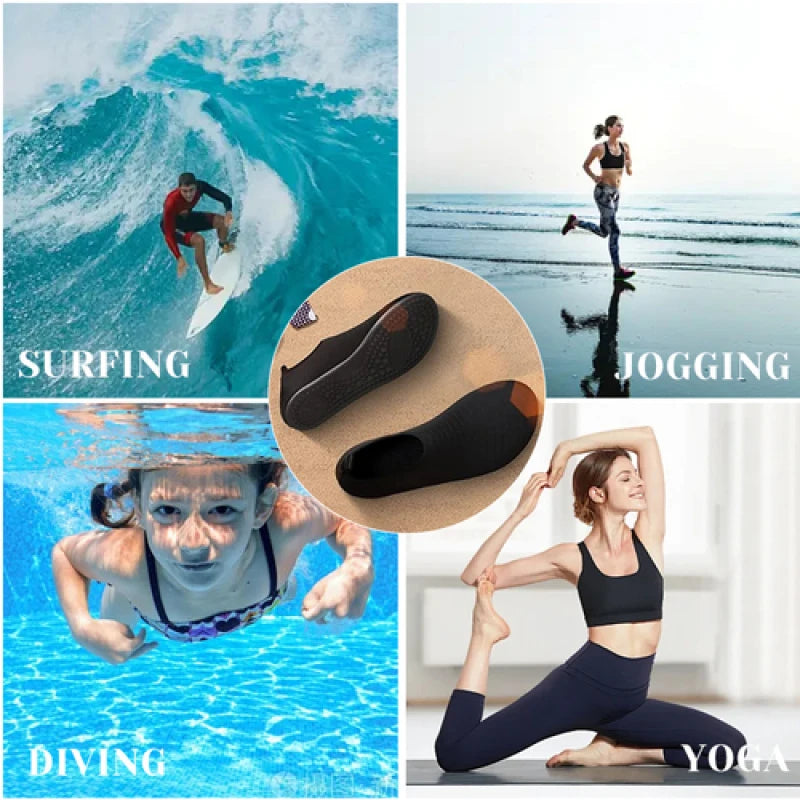 2024 New Beach Water Shoes Unisex Beach Quick-Drying Breathable Swimming Slippers Summer Anti-slip Casual Sports Water Sneakers