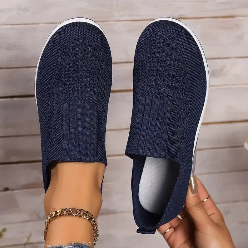 2025 New Fashion Women Mesh Breathable Vulcanized Sneakers Woman Platform Solid Color Casual Shoes Ladies Wedges Walking Shoes